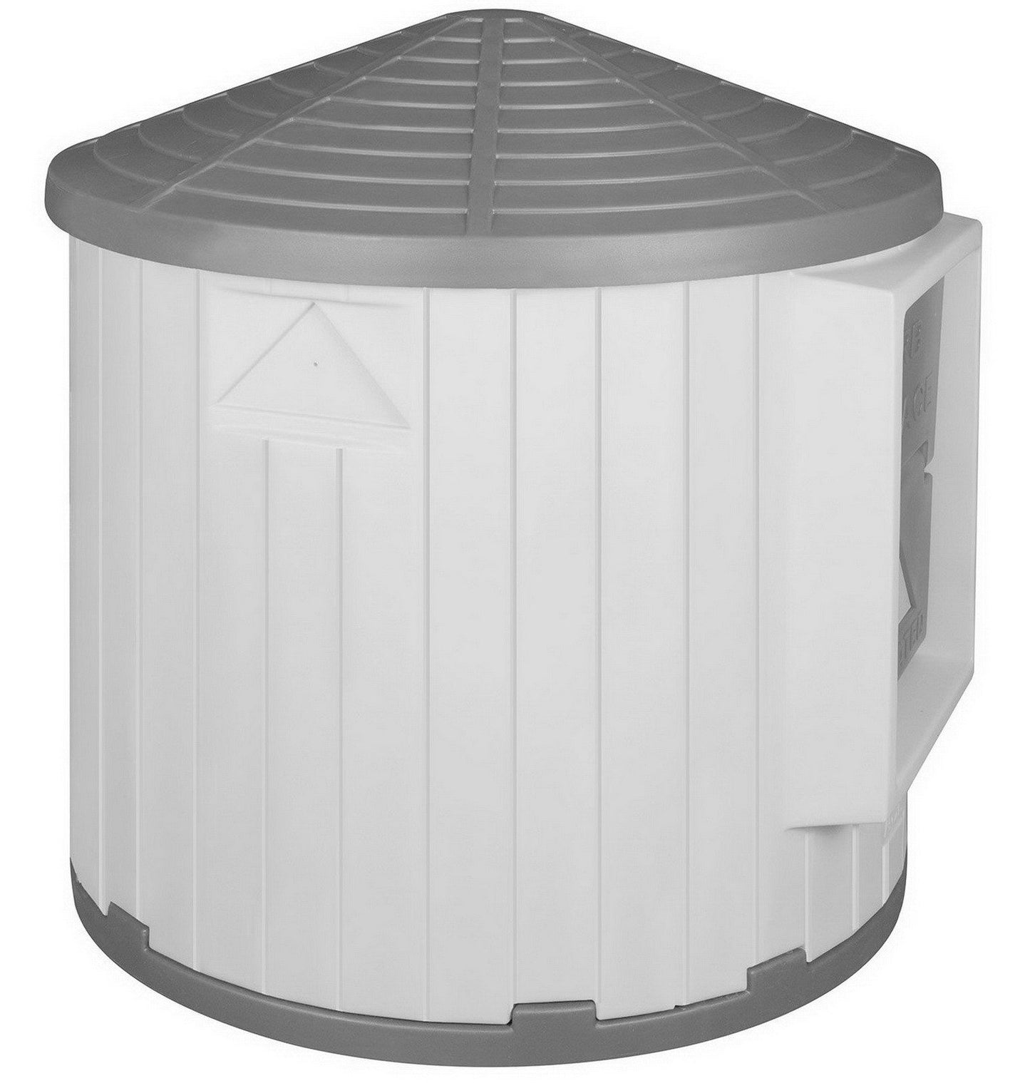 Insulated Raised Floor Dog House Colossal Round Barn Premium Palace Plastic