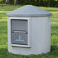 Insulated Raised Floor Dog House Colossal Round Barn Premium Palace Plastic