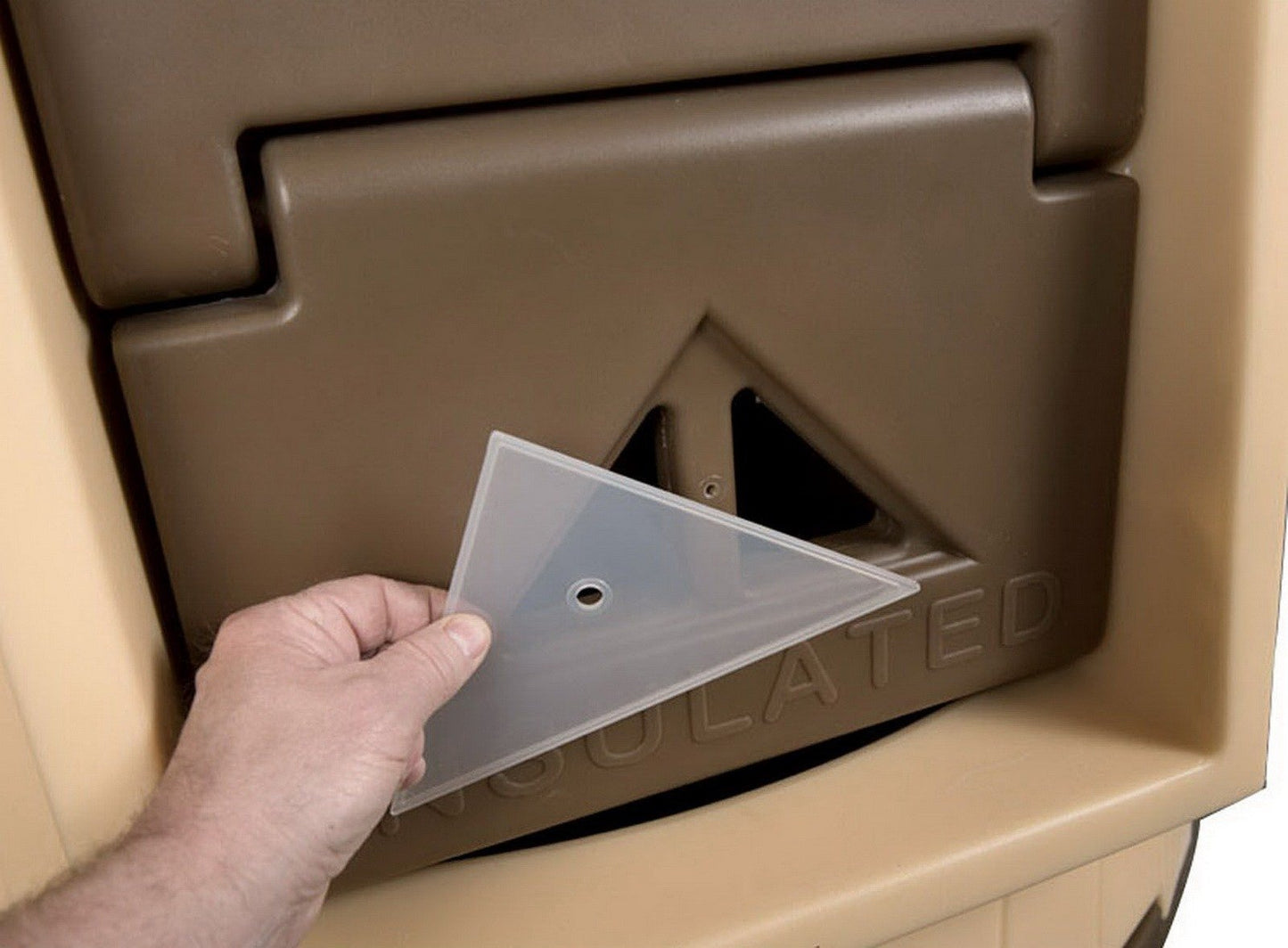 Insulated Raised Floor Dog House Colossal Round Barn Premium Palace Plastic