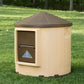 Insulated Raised Floor Dog House Colossal Round Barn Premium Palace Plastic