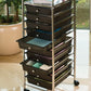 10 Drawer Rolling Scrapbook Paper Storage Organizer Cart Office School Tools