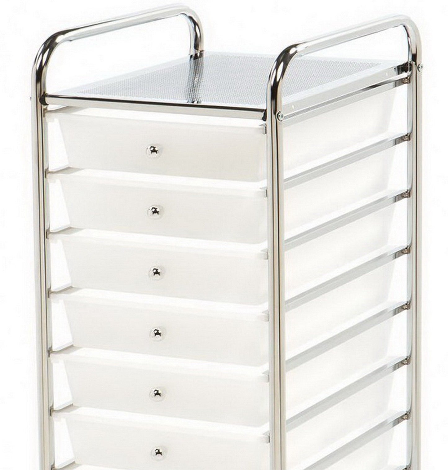 10 Drawer Rolling Scrapbook Paper Storage Organizer Cart Office School Tools