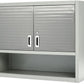 Metal Locking Wall Cabinet Tool Shop Garage Storage Shelf Heavy-Duty Steel