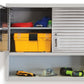 Metal Locking Wall Cabinet Tool Shop Garage Storage Shelf Heavy-Duty Steel