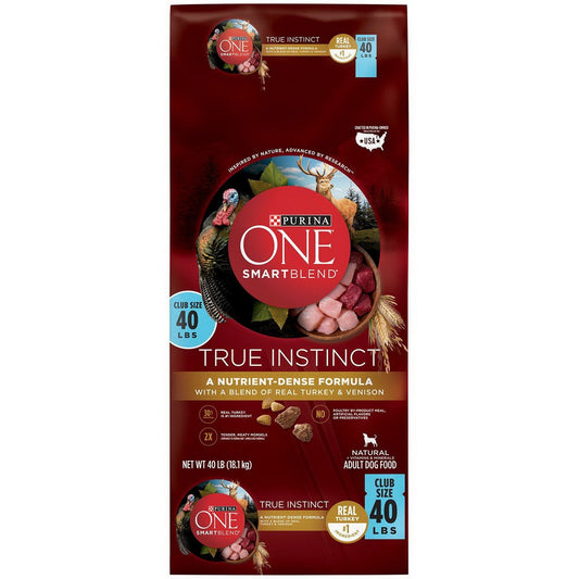 Purina One SmartBlend Adult Dry Dog Food Lamb & Rice 44 lb / True Instinct 40 lb
