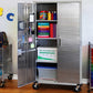 UltraHD Steel Storage Cabinet with Wheels Stainless Doors 72 x 36 x 18 Rolling