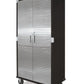 UltraHD Steel Storage Cabinet with Wheels Stainless Doors 72 x 36 x 18 Rolling