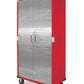 UltraHD Steel Storage Cabinet with Wheels Stainless Doors 72 x 36 x 18 Rolling