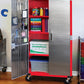 UltraHD Steel Storage Cabinet with Wheels Stainless Doors 72 x 36 x 18 Rolling