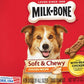 Milk Bone Dog Treats Soft & Chewy Chicken or Beef Recipe Snack 2 Pack 37 oz Jars