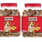 Milk Bone Dog Treats Soft & Chewy Chicken or Beef Recipe Snack 2 Pack 37 oz Jars