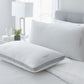 King Queen Size Bed Pillow 2 Pack 500 Thread Count Cotton Down Alternative Fill