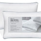 King Queen Size Bed Pillow 2 Pack 500 Thread Count Cotton Down Alternative Fill