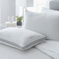 King Queen Size Bed Pillow 2 Pack 500 Thread Count Cotton Down Alternative Fill