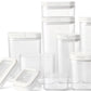 Flip Lock Food Storage Containers 8 Piece Set Airtight Lids Clear Plastic