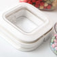 Flip Lock Food Storage Containers 8 Piece Set Airtight Lids Clear Plastic