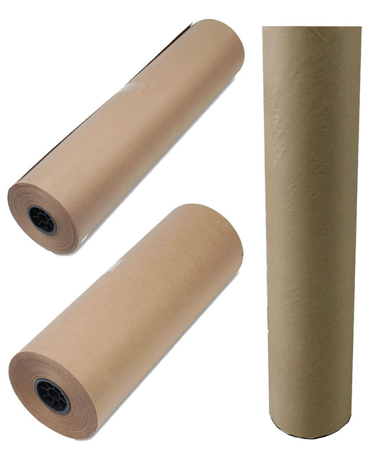 50 lb Kraft Brown Paper Roll Heavyweight Wrapping Packing Paper 36" 24" x 720'