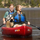 3 Person 13' Canoe Large Plastic HDPE Lifetime Kodiak 3 Seats with Paddles