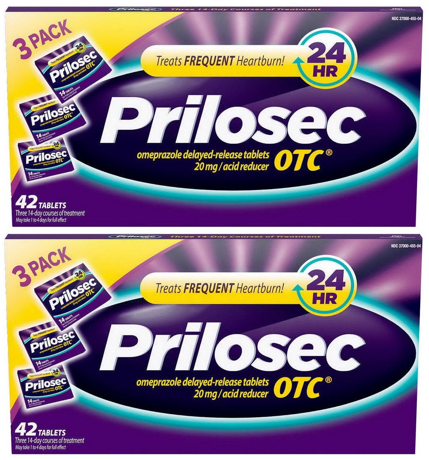 Prilosec OTC 20 mg 42 Tablets Heartburn Acid Reducer Omeprazole Delayed Release