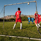 Portable Soccer Goal Adjustable Size Folding Steel Frame 5' x 7' Wide Lifetime