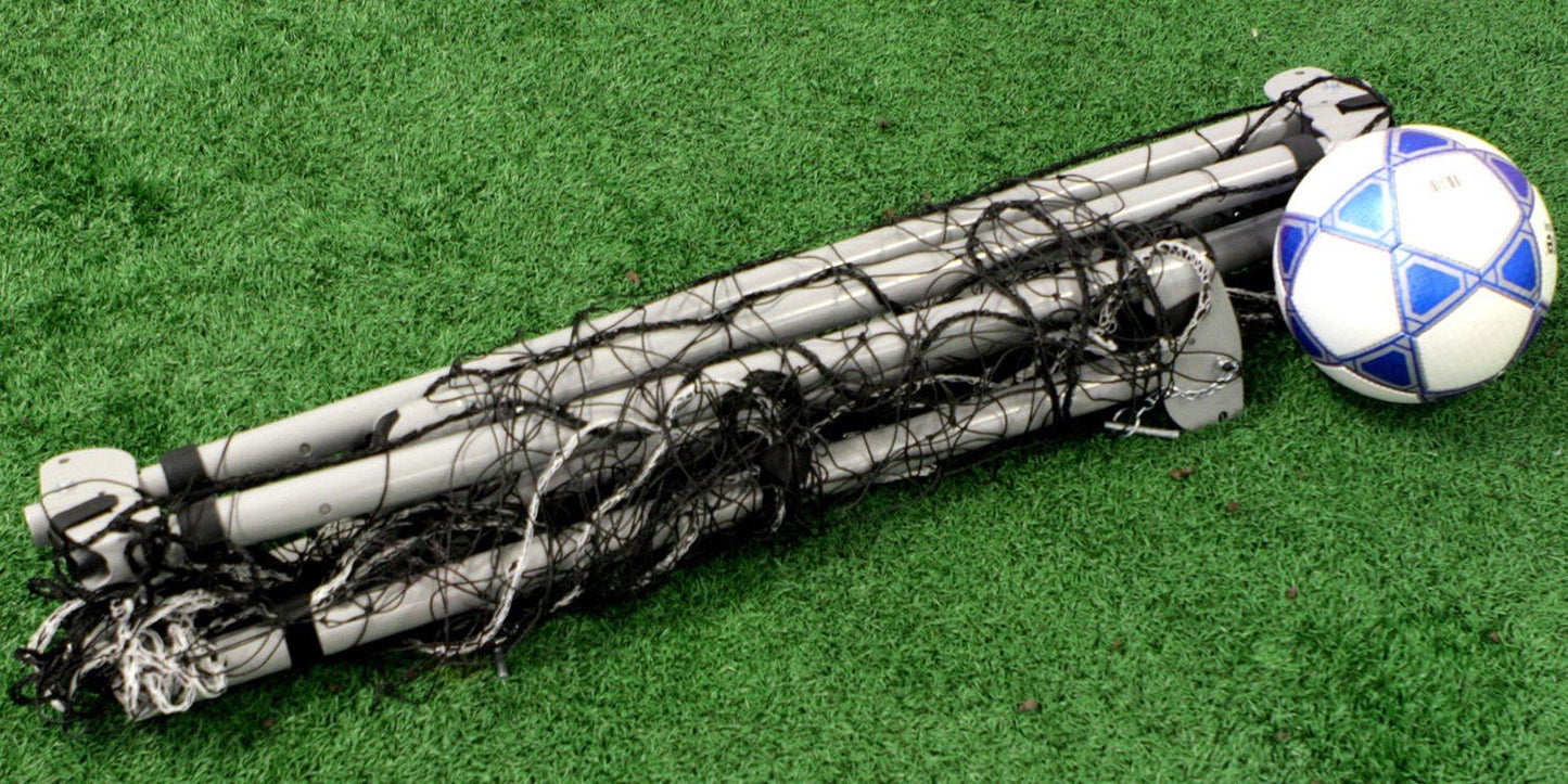 Portable Soccer Goal Adjustable Size Folding Steel Frame 5' x 7' Wide Lifetime