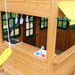 Cedar Wood Outdoor Playset Playground 12' Slide Climbing Wall Kid Kraft
