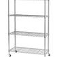4 Shelf Wire Shelving Metal Storage Rack Heavy Duty Steel 36" x 14" x 54"