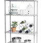 4 Shelf Wire Shelving Metal Storage Rack Heavy Duty Steel 36" x 14" x 54"