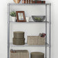 4 Shelf Wire Shelving Metal Storage Rack Heavy Duty Steel 36" x 14" x 54"