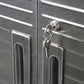 5 Piece Steel Storage Cabinet Set 2 Tall Cabinets 2 Wall with Work Bench