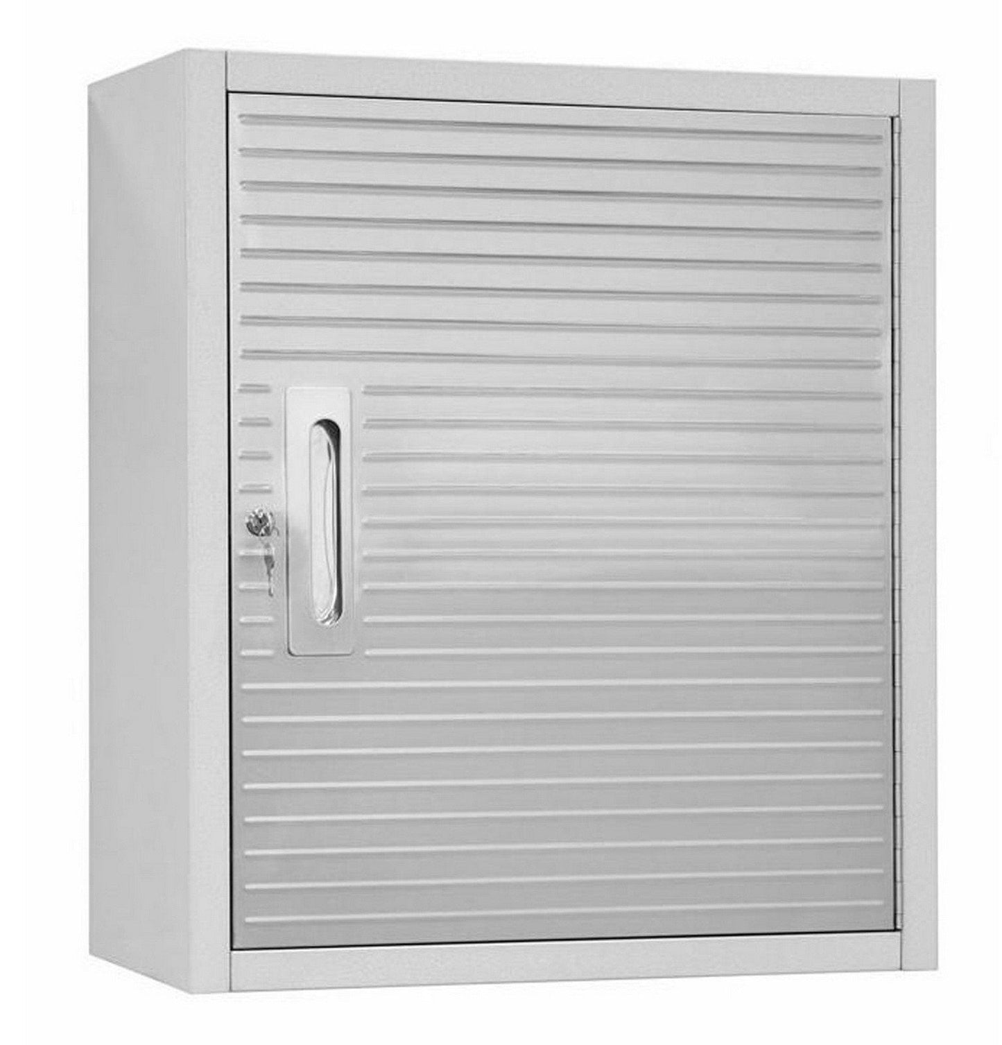 5 Piece Steel Storage Cabinet Set 2 Tall Cabinets 2 Wall with Work Bench