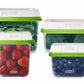 Rubbermaid FreshWorks Produce Food Storage Containers 8 pc Plastic Vented Lids