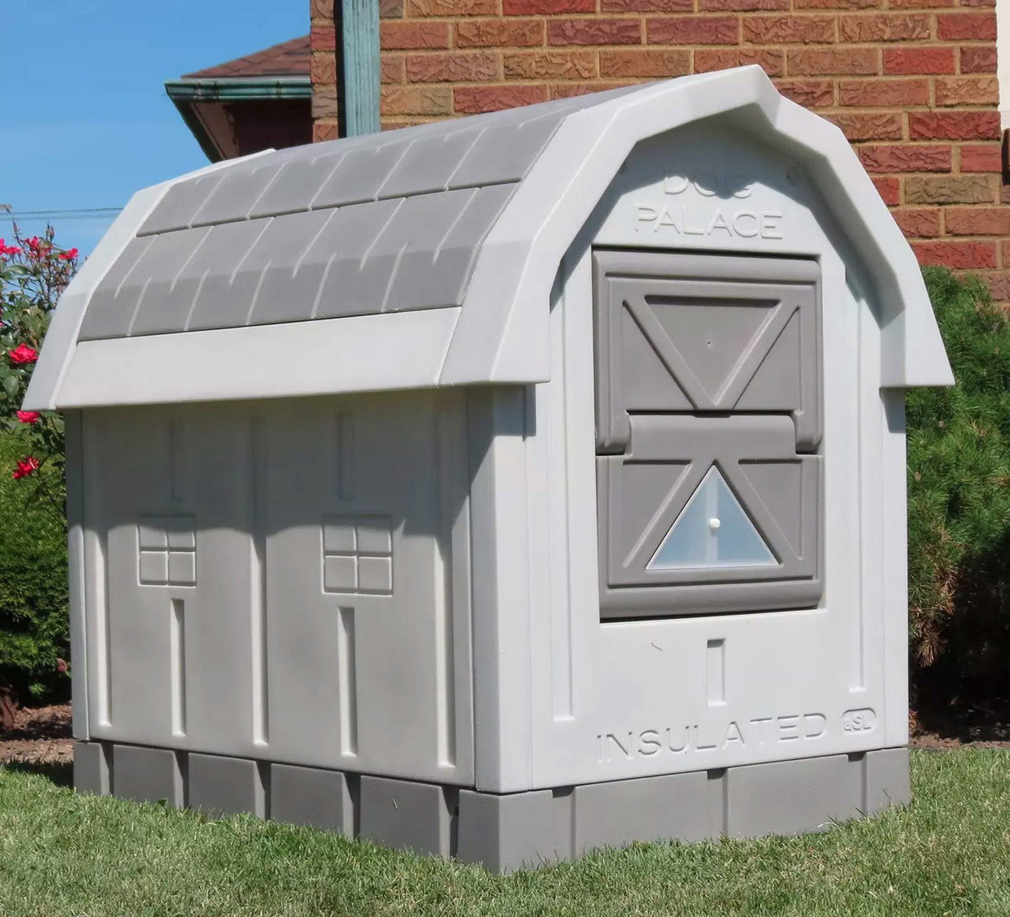 Insulated Dog House Large Doghouse Winter Dog Palace Med to Large Breed