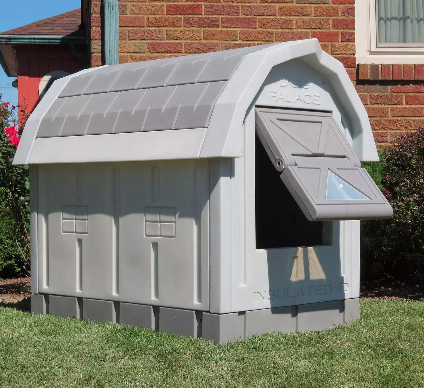 Insulated Dog House Large Doghouse Winter Dog Palace Med to Large Breed