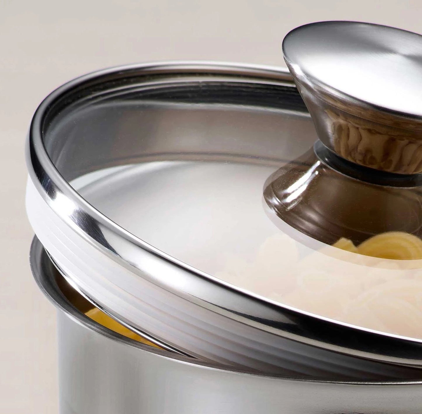 Tramontina 6 pc Kitchen Storage Canister Set Stainless Steel with Lids & Scoops