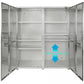 Huge Steel Storage Cabinet Locking Stainless Door Giant Size 60" x 24" x 72"