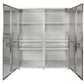 Huge Steel Storage Cabinet Locking Stainless Door Giant Size 60" x 24" x 72"