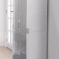 Tall Stainless Steel Storage Cabinet 4 Shelf 2 Locking Doors Heavy Duty 30"x 72"