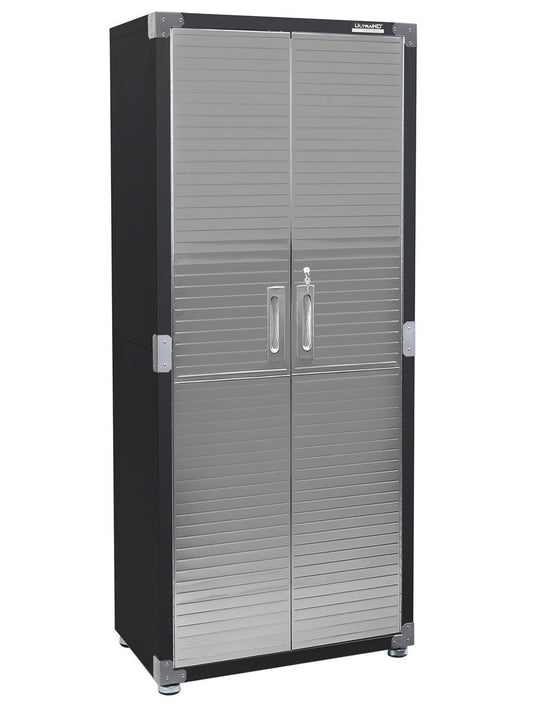 Tall Stainless Steel Storage Cabinet 4 Shelf 2 Locking Doors Heavy Duty 30"x 72"