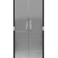 Tall Stainless Steel Storage Cabinet 4 Shelf 2 Locking Doors Heavy Duty 30"x 72"