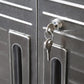 Tall Stainless Steel Storage Cabinet 4 Shelf 2 Locking Doors Heavy Duty 30"x 72"