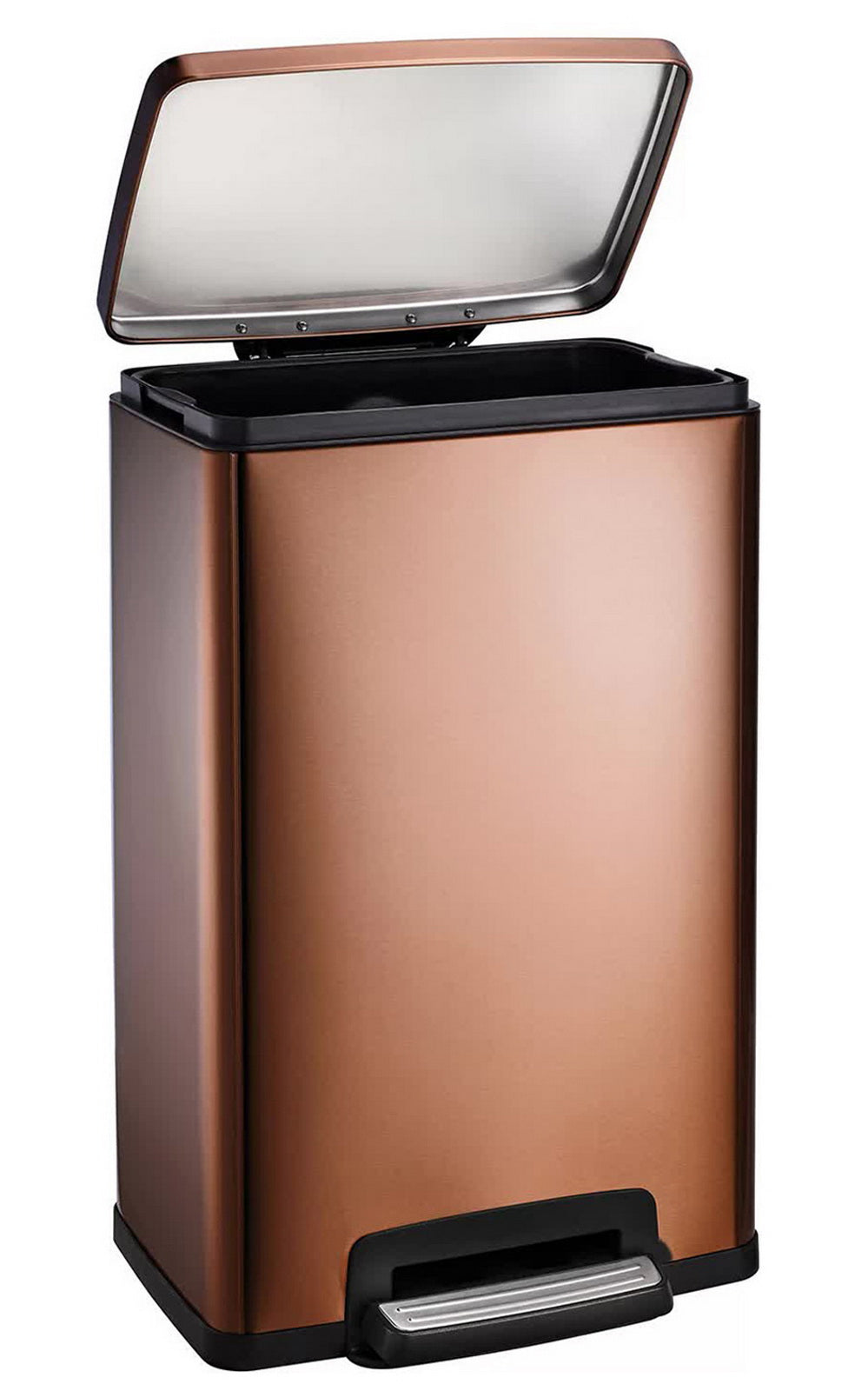 Stainless Steel 13 Gallon Step Trash Can Tramontina Garbage Bin Plastic Liner