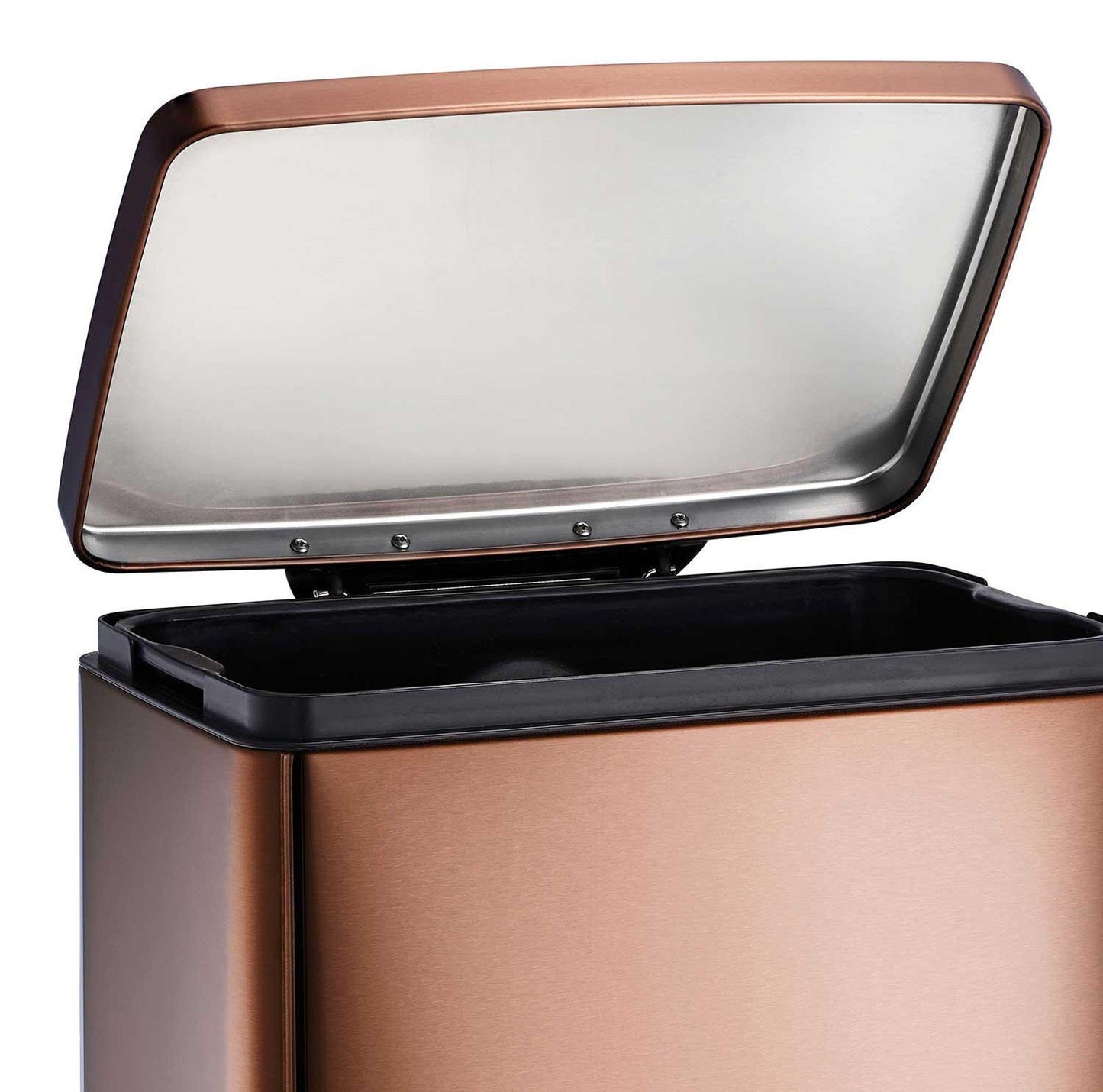 Stainless Steel 13 Gallon Step Trash Can Tramontina Garbage Bin Plastic Liner