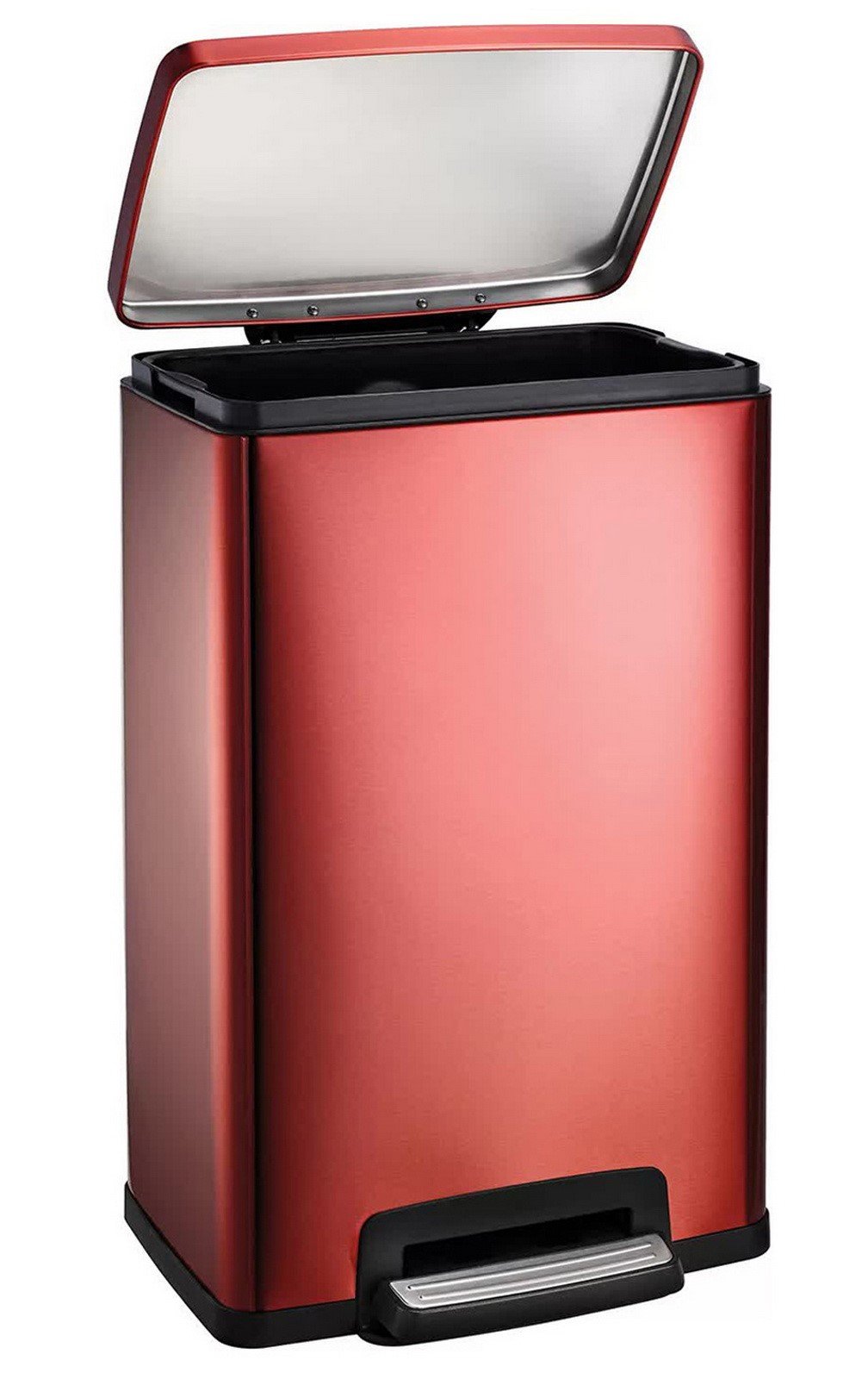 Stainless Steel 13 Gallon Step Trash Can Tramontina Garbage Bin Plastic Liner