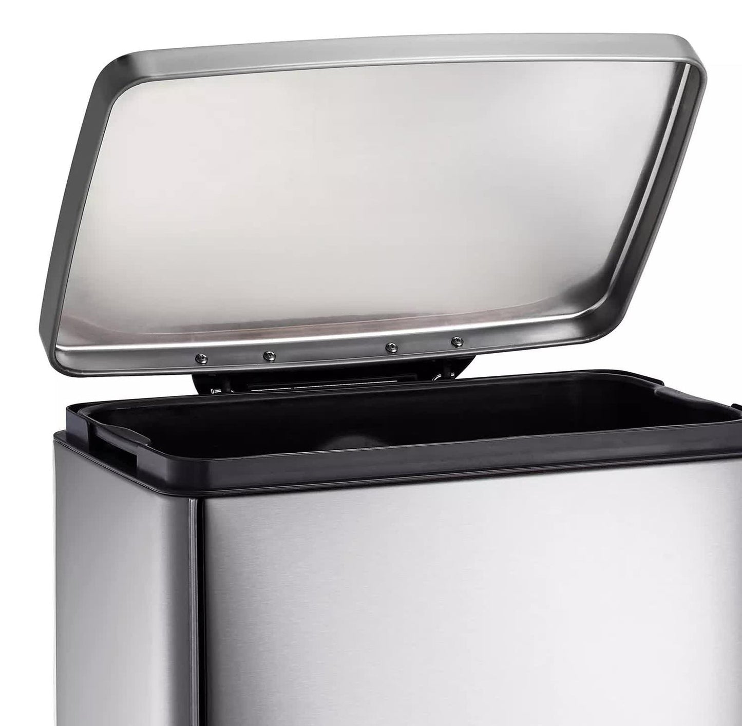 Stainless Steel 13 Gallon Step Trash Can Tramontina Garbage Bin Plastic Liner