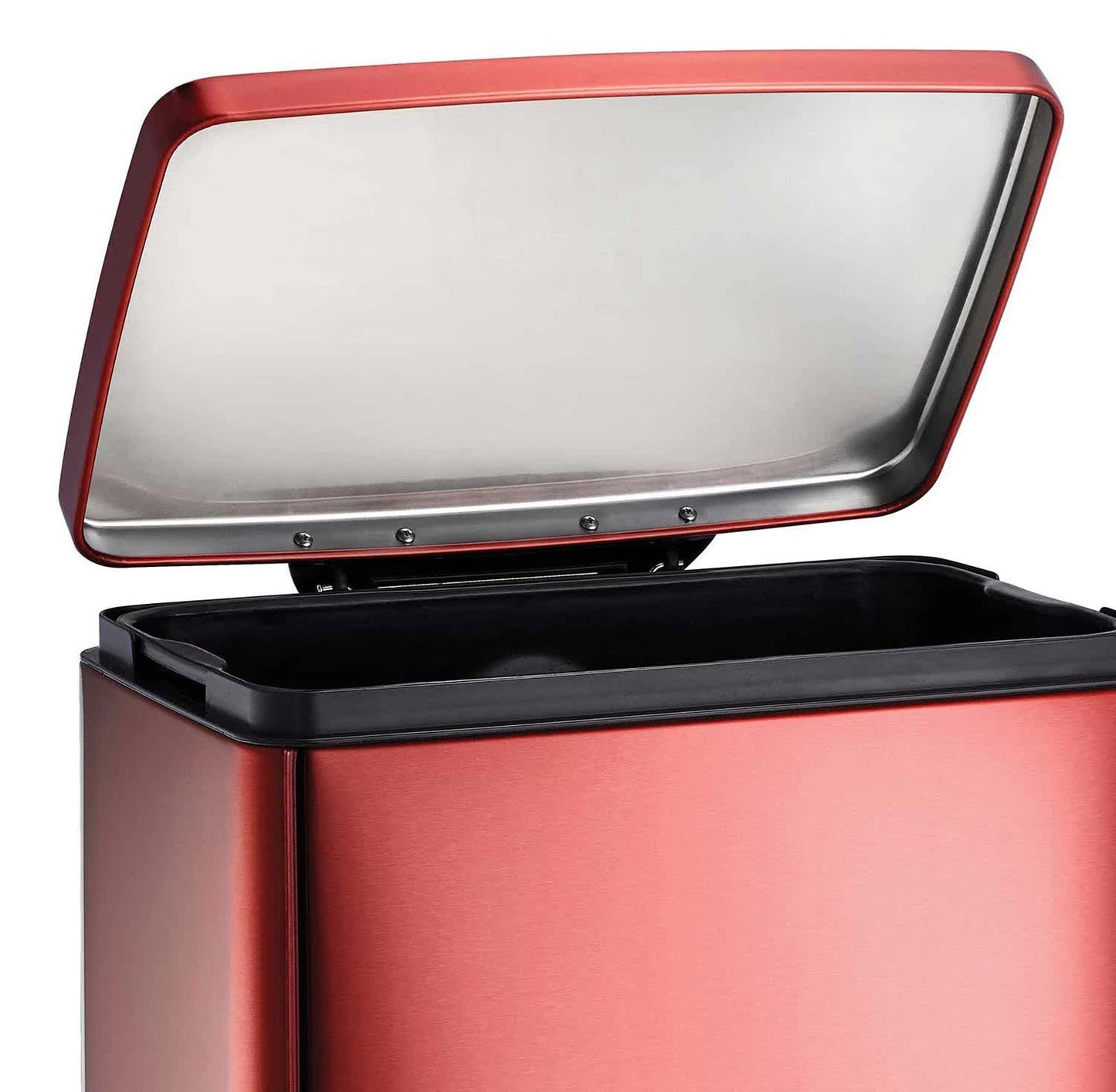 Stainless Steel 13 Gallon Step Trash Can Tramontina Garbage Bin Plastic Liner