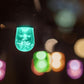 Commercial Outdoor Cafe String Lights 24' 16 Color Changing 12 Bulbs with Remote