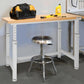 Adjustable Height Workbench Work Table Bench 48" Heavy Duty Wood Top