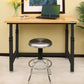 Adjustable Height Workbench Work Table Bench 48" Heavy Duty Wood Top