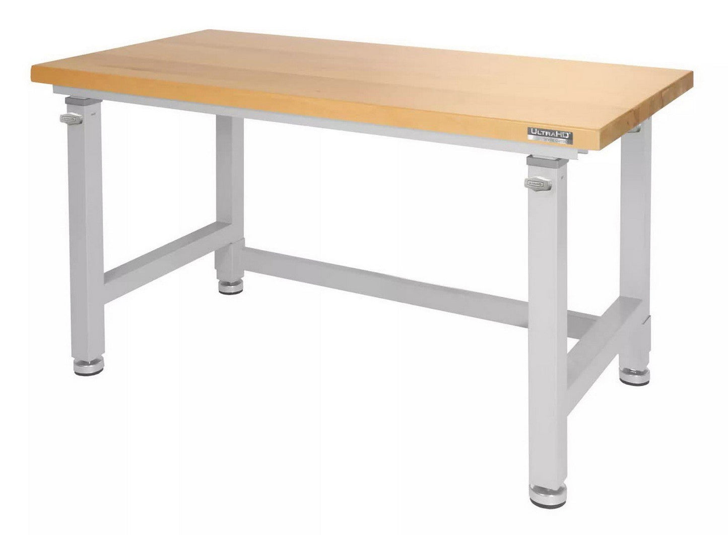 Adjustable Height Workbench Work Table Bench 48" Heavy Duty Wood Top